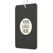 Customize Your Black White company logo Luchtverfrisser (Links)
