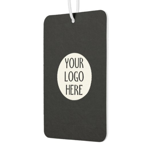 Customize Your Black White company logo Luchtverfrisser (Links)