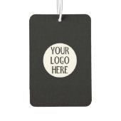 Customize Your Black White company logo Luchtverfrisser (Achterkant)