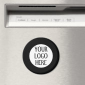 Customize Your Black White company logo Magneet (Insitu (Vaatwasser))