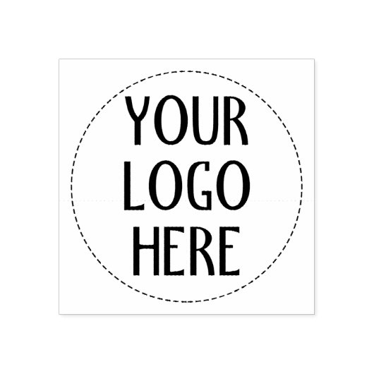 Customize Your Black White company logo Rubberstempel (Afrduk)