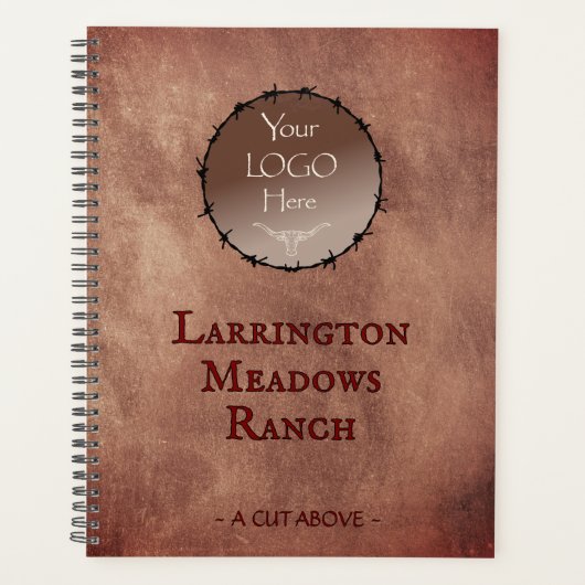 Customize Your Logo Horse Ranch Business Planner (Voorkant)