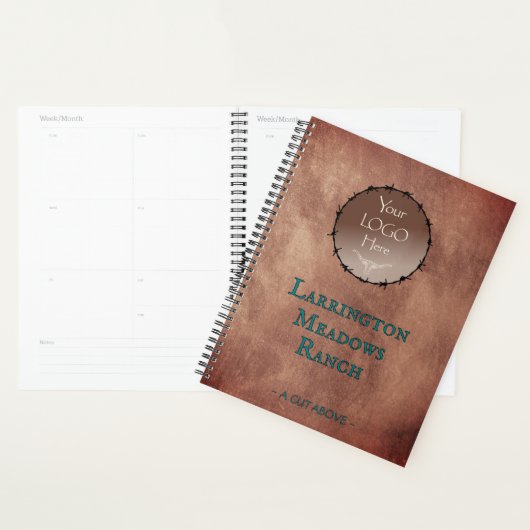 Customize Your Logo Horse Ranch Business Planner (Display)