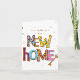 Customize Your New Home Card - Congratulations Kaart