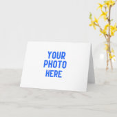 Customize Your Own Christmas Greeting Card Kaart (Gele Bloem)