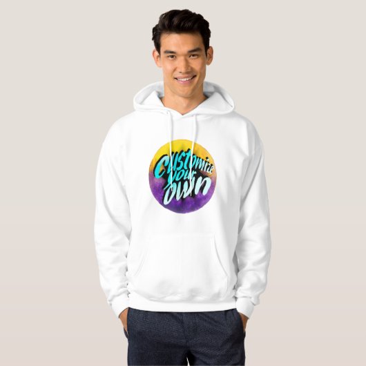 Customize Your Own – Personalized Design Template Hoodie (Voorkant volledig)