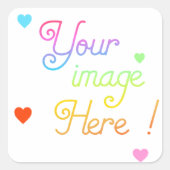 Customize your own Square Stickers (Voorkant)