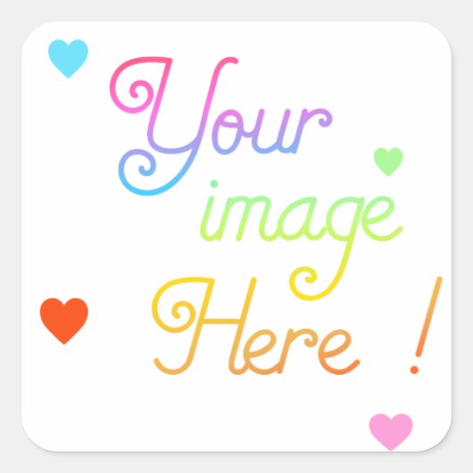 Customize your own Square Stickers (Voorkant)
