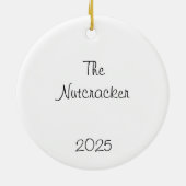 Customizeable Nutcracker Party Girls Keepsake Keramisch Ornament (Achterkant)