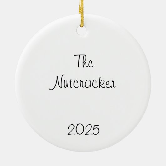 Customizeable Nutcracker Party Girls Keepsake Keramisch Ornament (Achterkant)