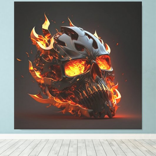 Customized 3D logo, canvas printing (Insitu (Houten vloer))