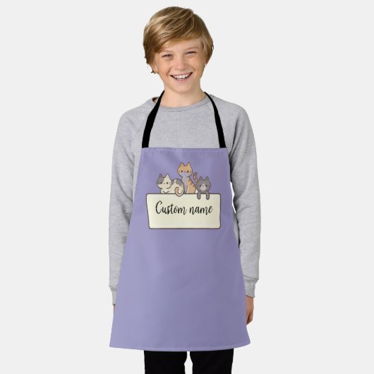 Customized Apron kids, Apron with Name Schort (Gedragen)