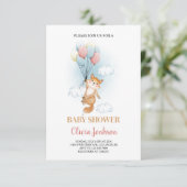 Customized Baby Shower Card, Baby shower card for  Kaart (Staand voorkant)