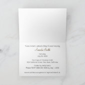 Customized Baby Shower Invitation Mommy Photo (Binnen)