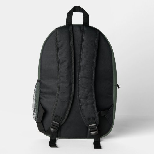 Customized backpack with initials of the name bedrukte rugzak (Achterkant)