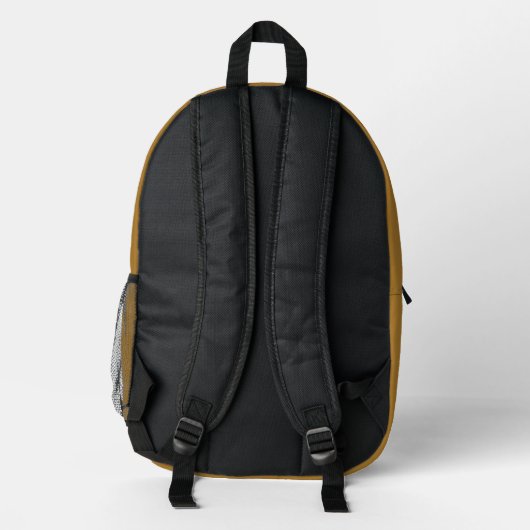 Customized backpack with initials of the name bedrukte rugzak (Achterkant)