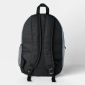 Customized backpack with initials of the name bedrukte rugzak (Achterkant)