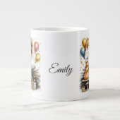 Customized Beautiful Birthday Girl Grote Koffiekop (Voorkant)