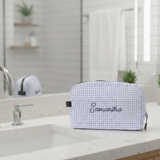 Customized beauty case with initials, makeup bag toilettasje