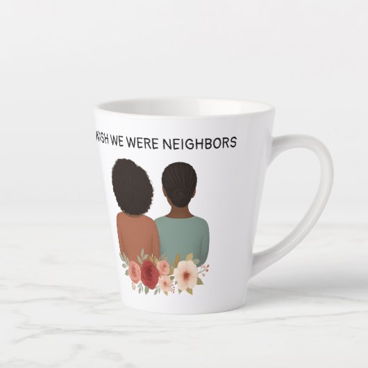 Customized Best Friends Figures & States Mug Latte Mok (Rechts)