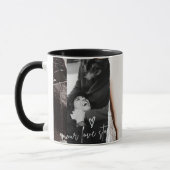 Customized black and white love boyfriend mug mok (Links)