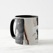 Customized black and white love boyfriend mug mok (Voorkant links)