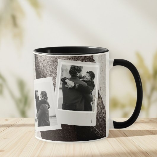 Customized black and white love boyfriend mug mok