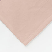 Customized Blush Pink Gold Stripe Monogram Chic Fleece Deken (Hoek)