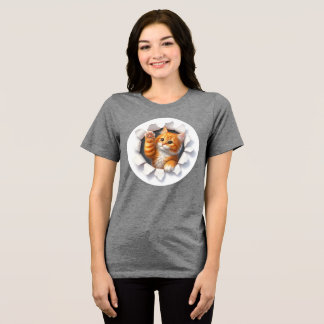 Customized Cat Designed Women T-Shirt