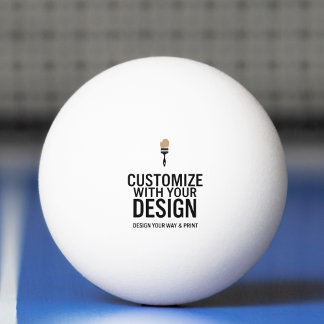 Customized Company Branded Custom Personalized  Pingpongbal