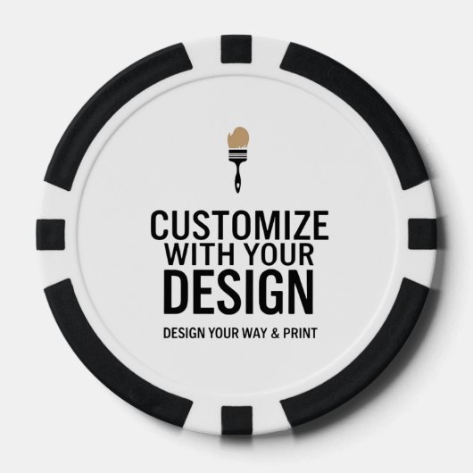 Customized Company Branded Custom Personalized  Poker Chips (Voorkant)