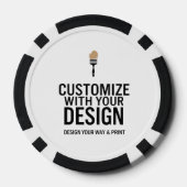 Customized Company Branded Custom Personalized  Poker Chips (Achterkant)