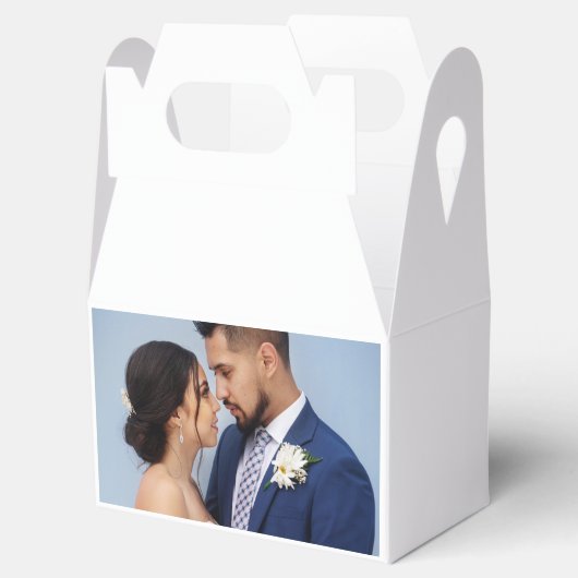Customized Couple Wedding Photo Bedankdoosjes (Geopend)