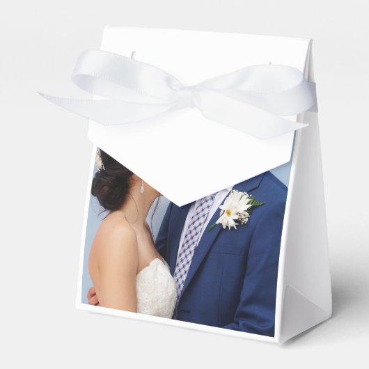 Customized Couple Wedding Photo Bedankdoosjes (Voorkant Zijde)