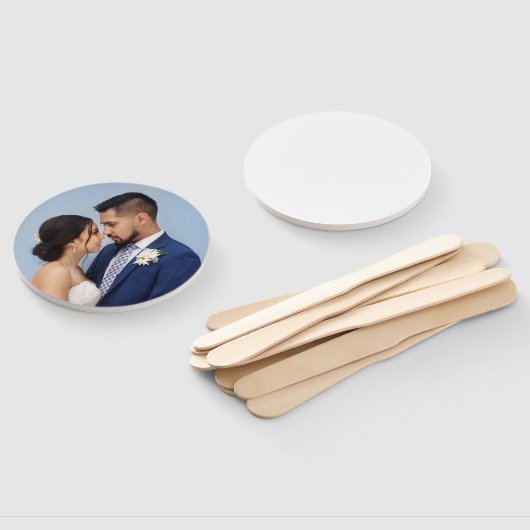 Customized Couple Wedding Photo Handwaaier (Niet-gemonteerd)