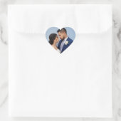 Customized Couple Wedding Photo Hart Sticker (Tas)