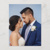 Customized Couple Wedding Photo Informatiekaartje (Voorkant)