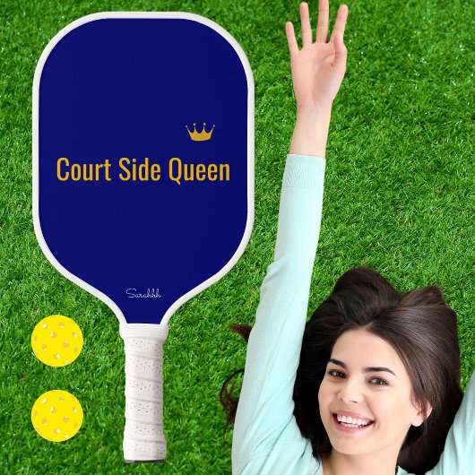 Customized Court Side Queen Pickleball Mom Gift Pickleball Paddle