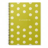 Customized Daisy Notebook, Gift for Children Notitieboek