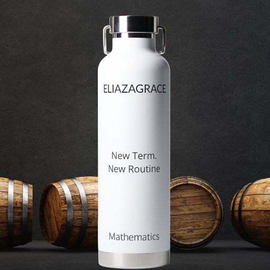 Customized DIY Classic Cute Funny Teacher Reset  Waterfles