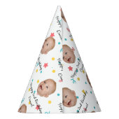 Customized Face 1st 2nd 10th 20th 30th 40 Birthday Feesthoedjes (Achterkant)