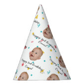 Customized Face 1st 2nd 10th 20th 30th 40 Birthday Feesthoedjes (Rechts)