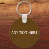 Customized Flying Coffee Saucer Brown Sleutelhanger (Achterkant)