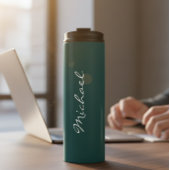 Customized Green Thermal Bottle, teacher gift Thermosbeker