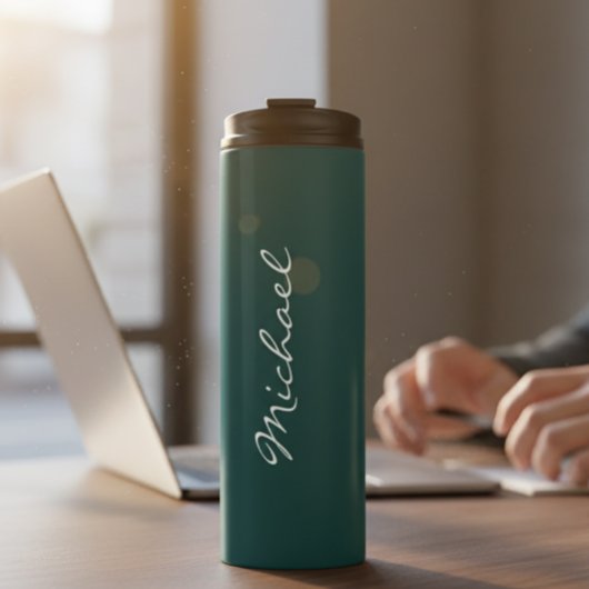 Customized Green Thermal Bottle, teacher gift Thermosbeker