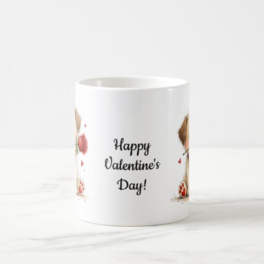 Customized Happy Valentine's Day Mug Koffiemok (Center)