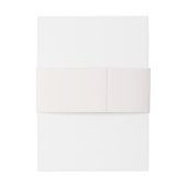 Customized Initials Blush Garden Wedding Favor Uitnodigingen Wikkel (Achterkant Voorbeeld)