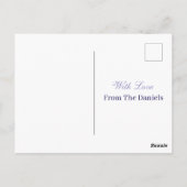 Customized Merry christmas & Happy New Year Photo Briefkaart (Achterkant)