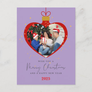 Customized Merry christmas & Happy New Year Photo Briefkaart