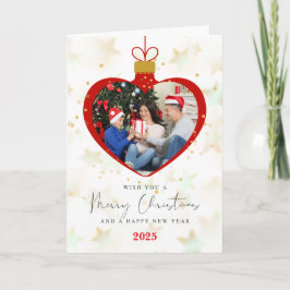 Customized Merry christmas & Happy new Year Photo Kaart